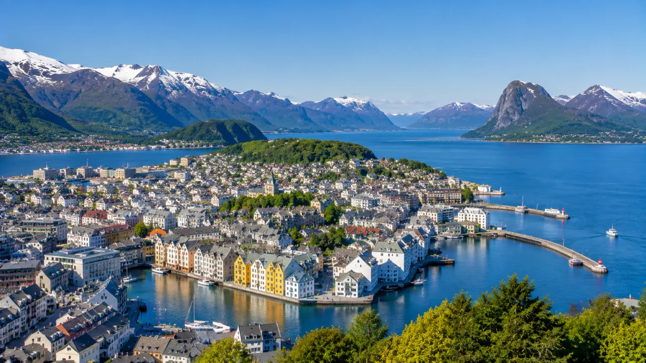 Ålesund feribot varış noktası