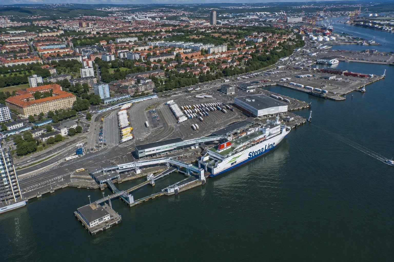 İsveç'in Göteborg şehrindeki Stena Line yolcu feribot terminali