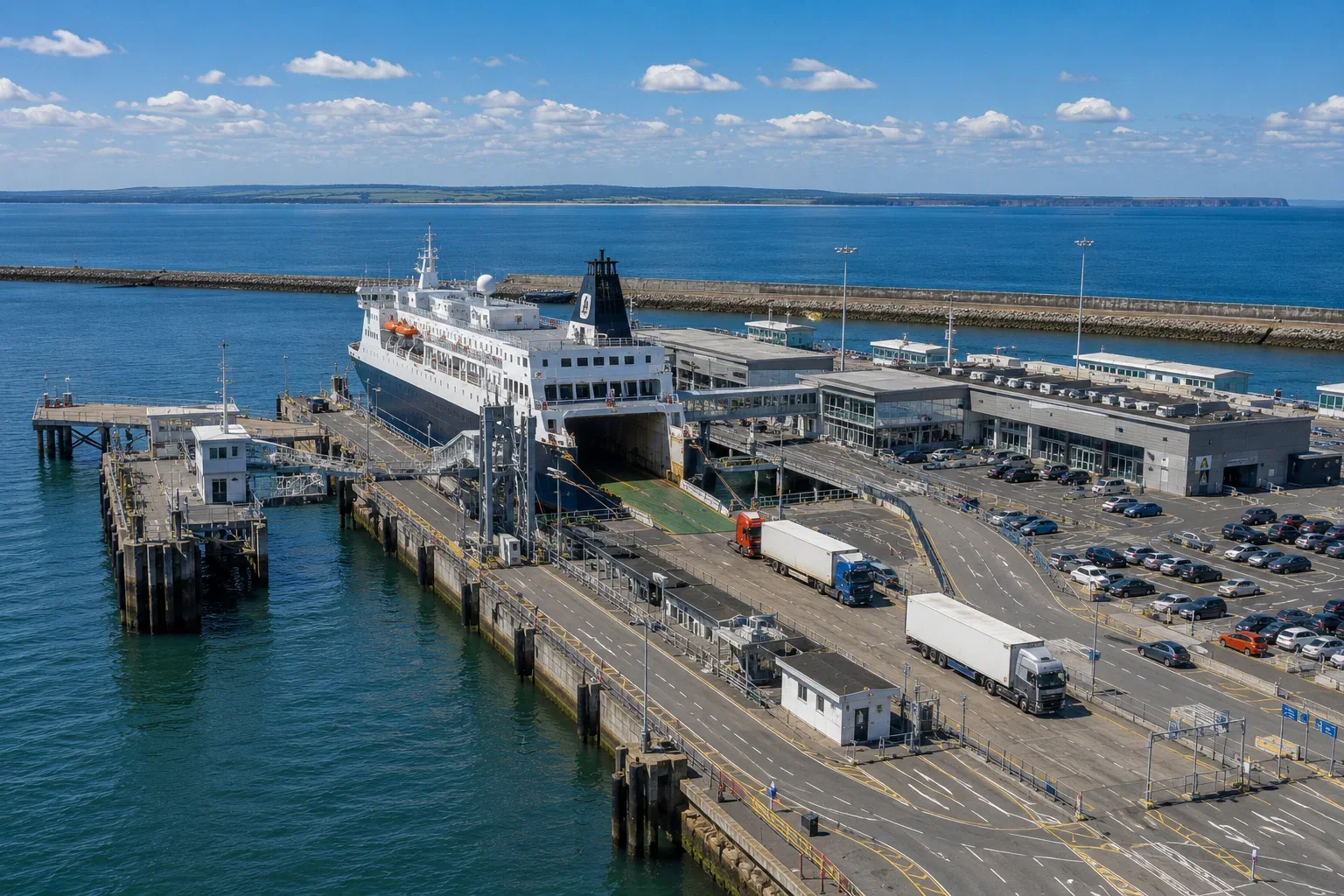 Rosslare Europort ve feribot terminal alanı