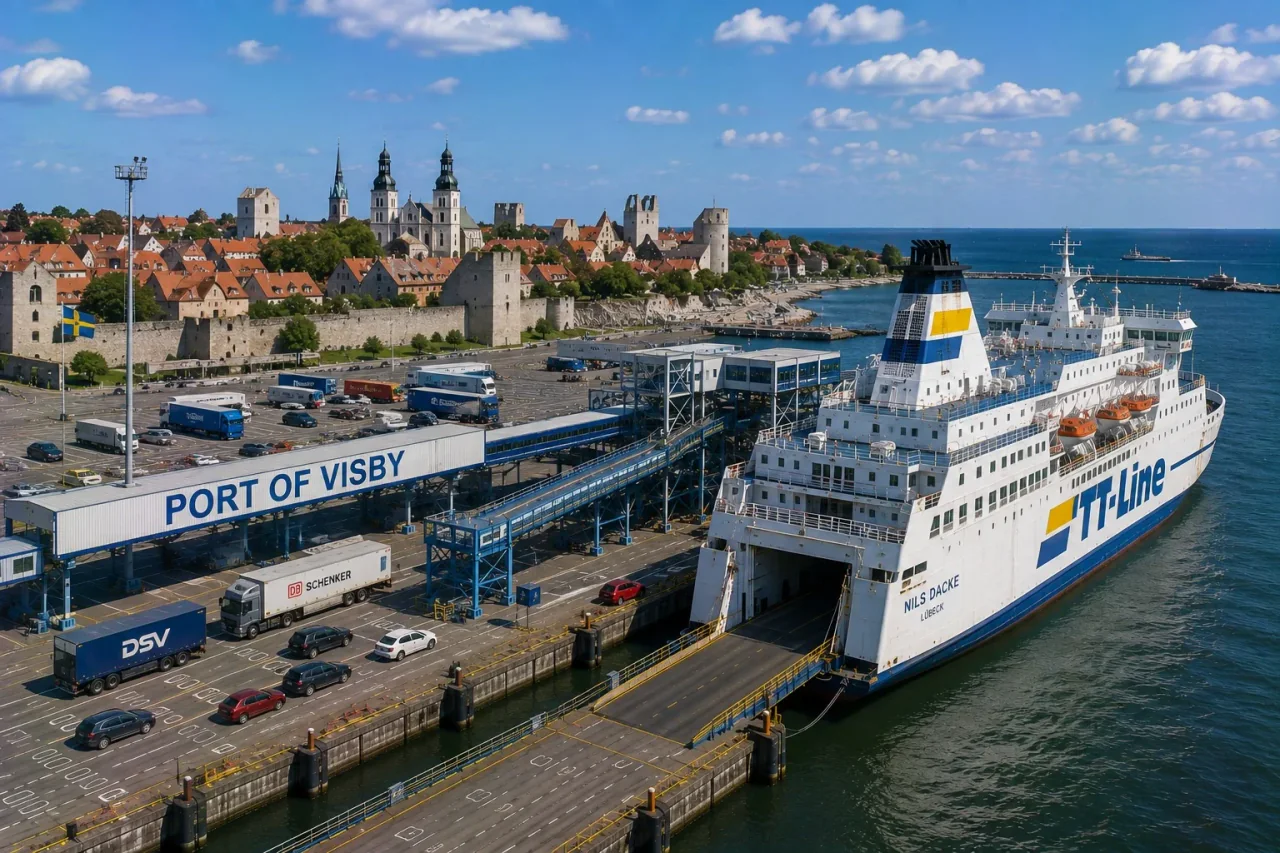 Visby feribot limanı Gotland