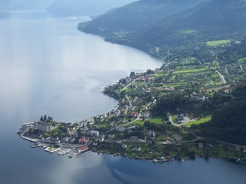 Balestrand, Norveç manzarası