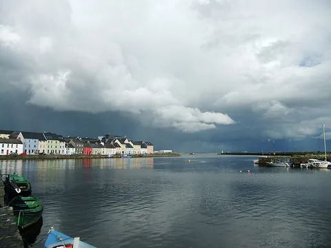 Galway City Docks, İrlanda manzarası