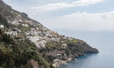 Praiano, İtalya manzarası