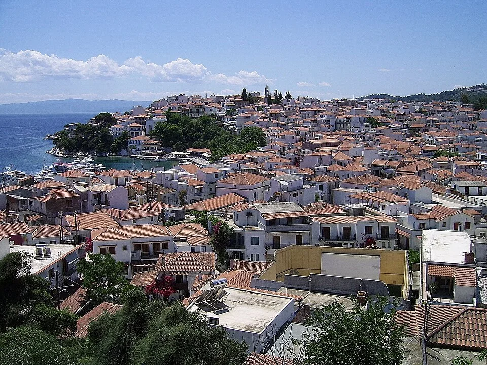Skiathos varış noktası fotoğrafı