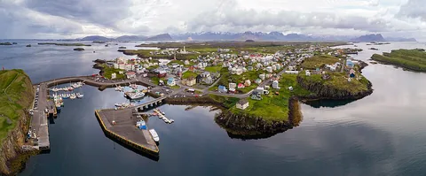 Stykkisholmur, İzlanda manzarası